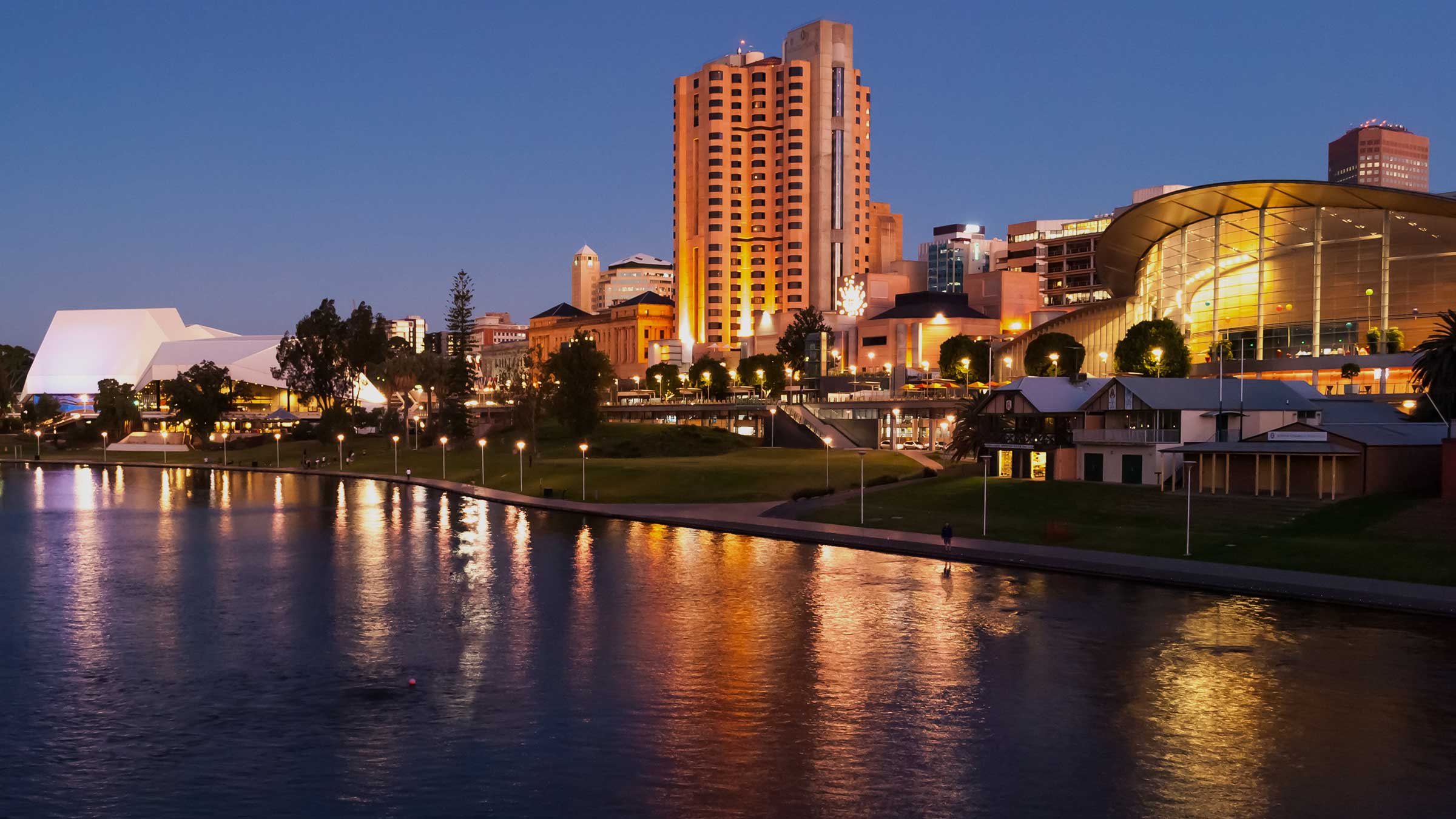 Night view of Adelaide, SA